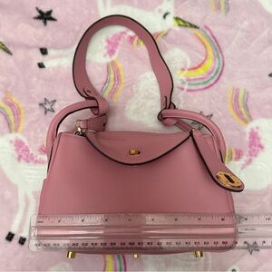 Sophisticated Pink Satchel 8.5 inches